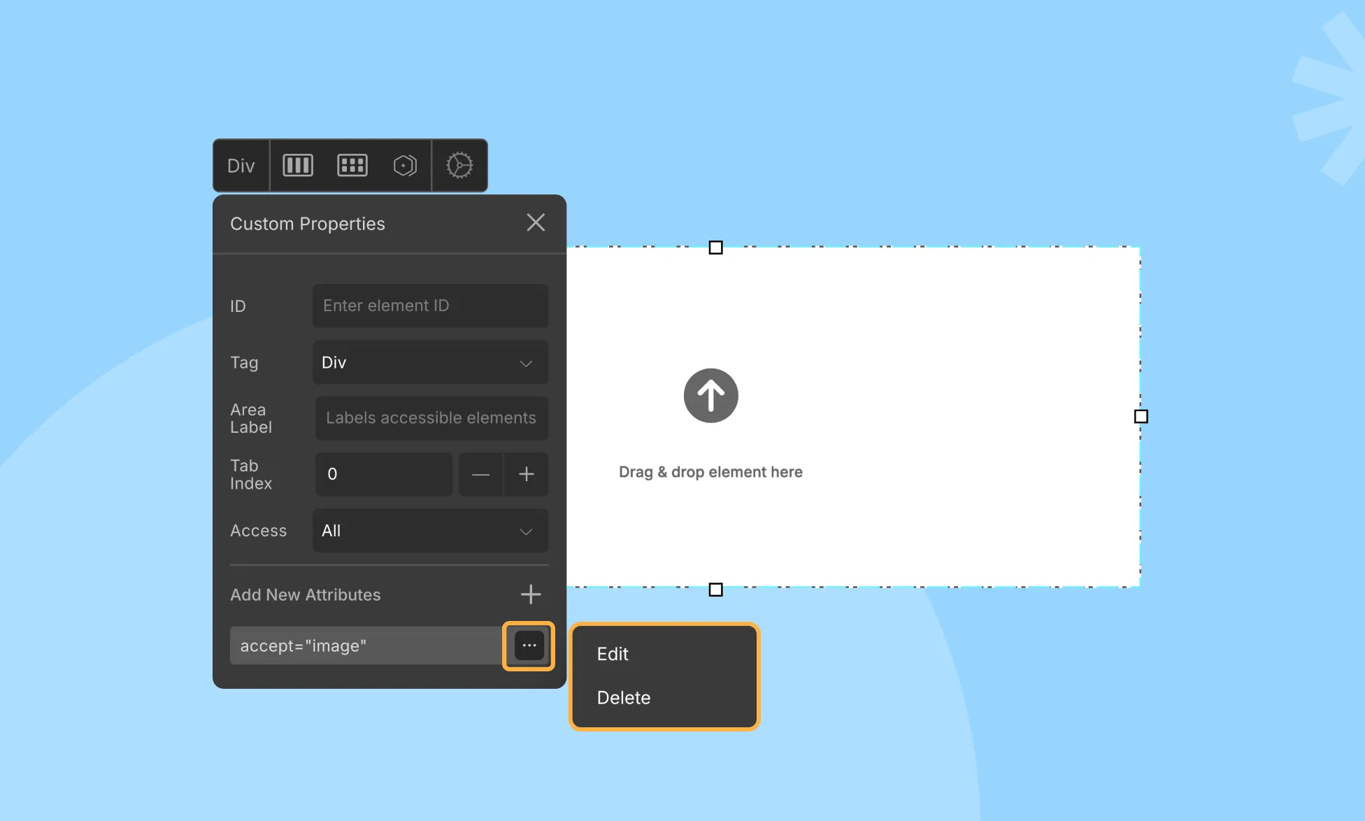 Managing Custom Attributes in Droip